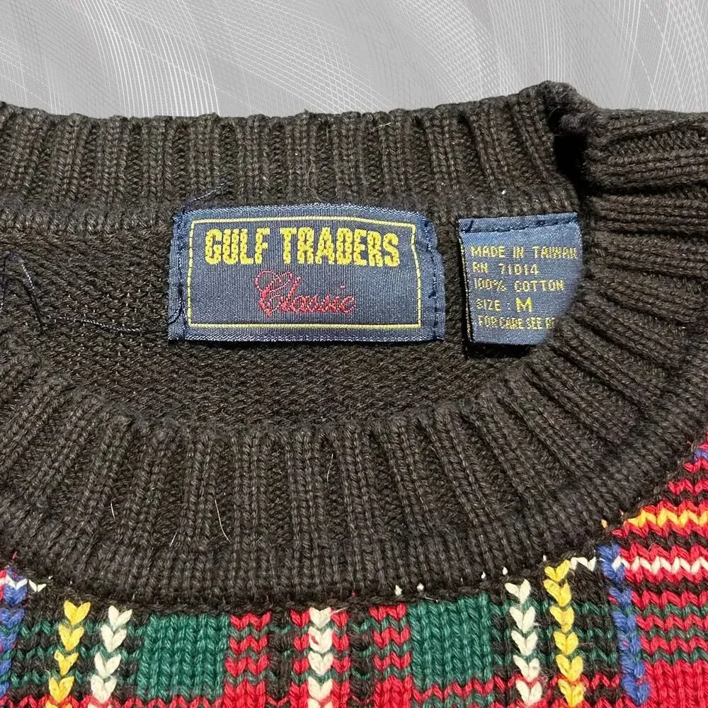 Oak Brook x Carnegie Mellon University Upcycled Tartan Plaid Sweater Size Medium
